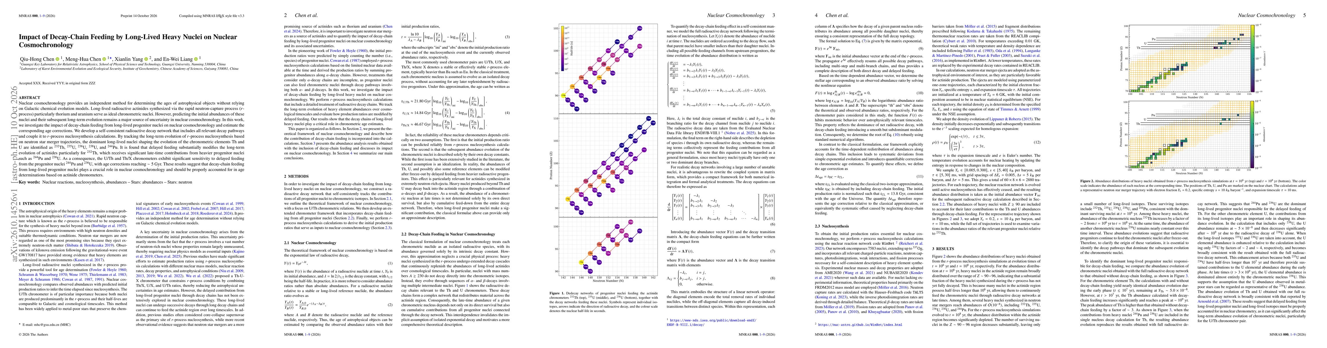 Thumbnail for Impact of Decay-Chain Feeding by Long-Lived Heavy Nuclei on Nuclear Cosmochronology