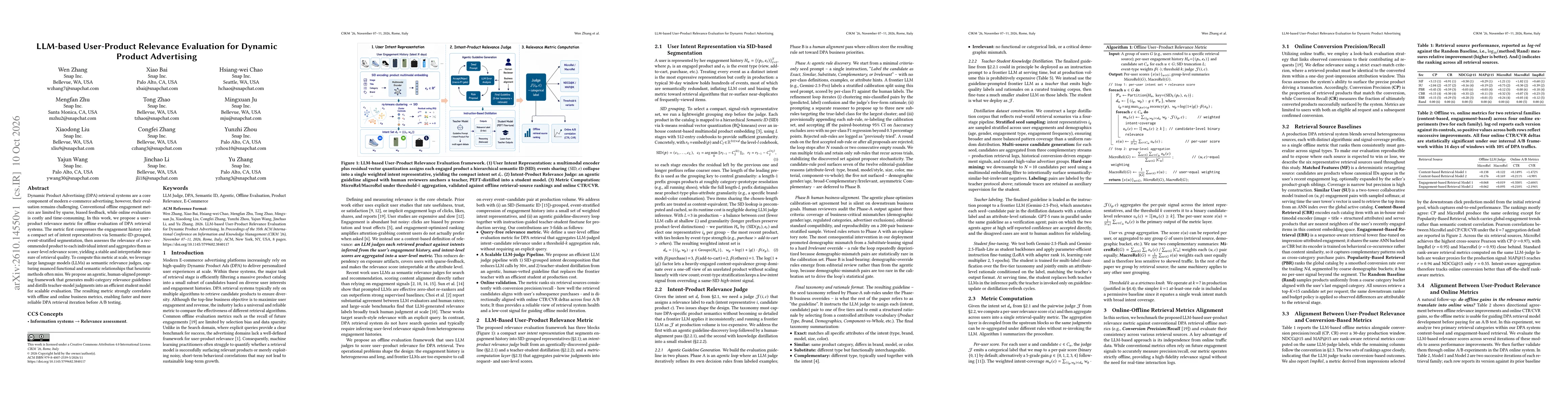 Thumbnail for LLM-based User-Product Relevance Evaluation for Dynamic Product Advertising
