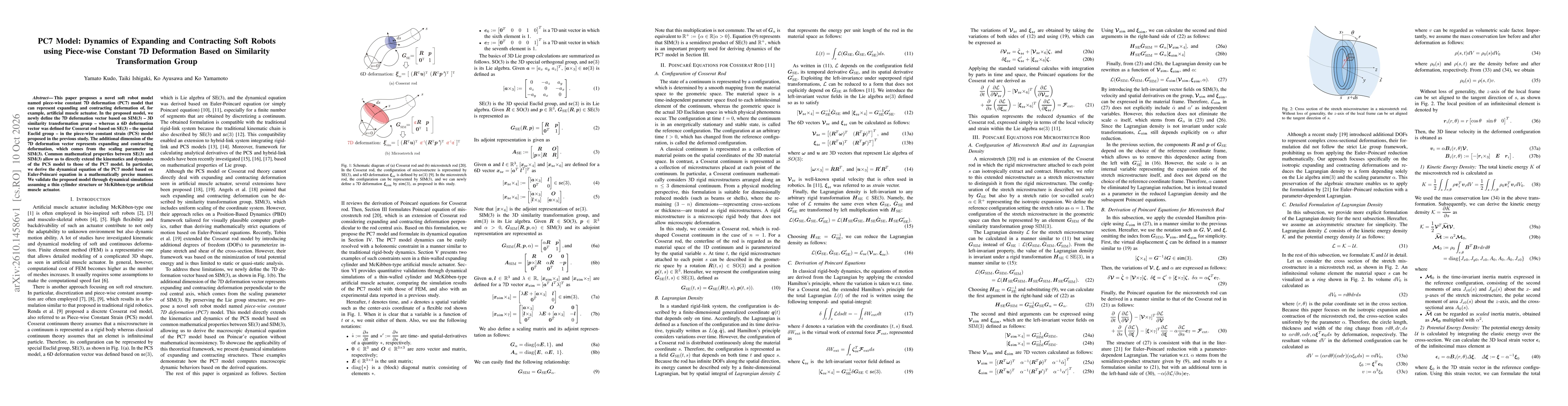 Thumbnail for PC7 Model: Dynamics of Expanding and Contracting Soft Robots using Piece-wise Constant 7D Deformation Based on Similarity Transformation Group