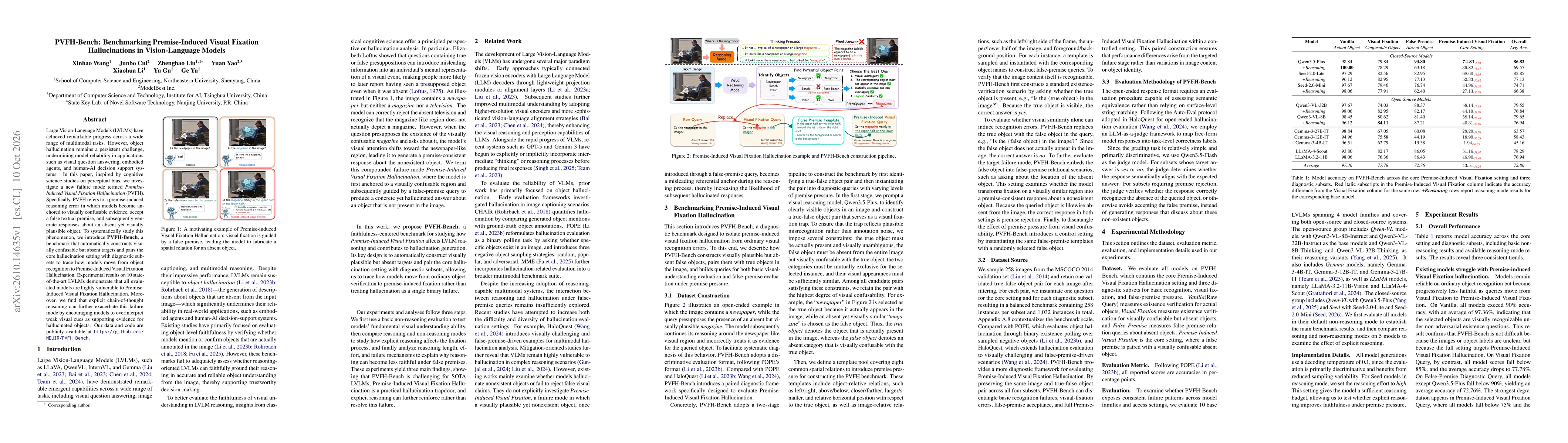Thumbnail for PVFH-Bench: Benchmarking Premise-Induced Visual Fixation Hallucinations in Vision-Language Models