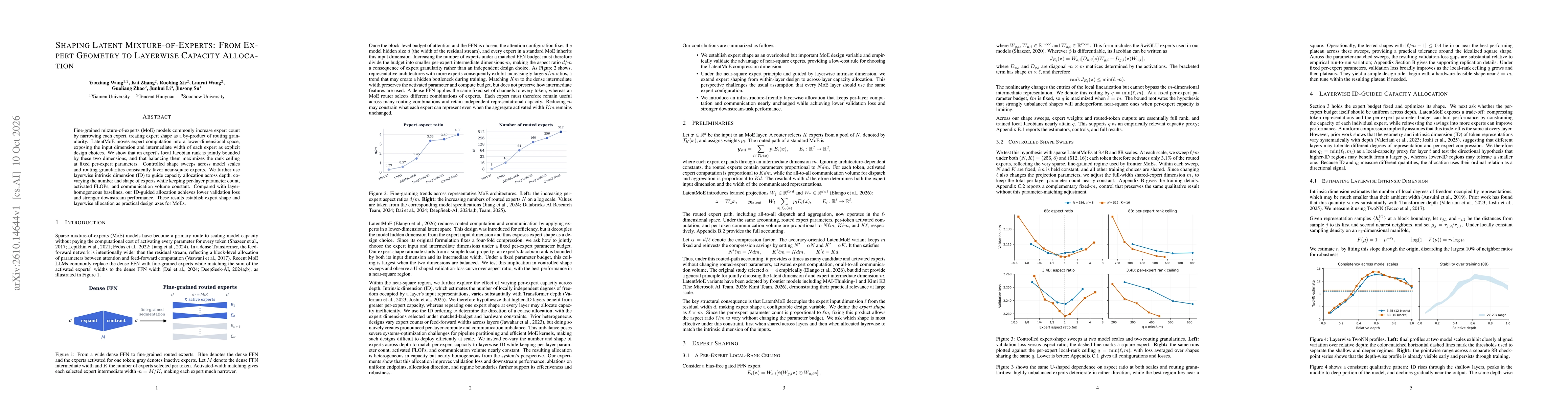 Thumbnail for Shaping Latent Mixture-of-Experts: From Expert Geometry to Layerwise Capacity Allocation