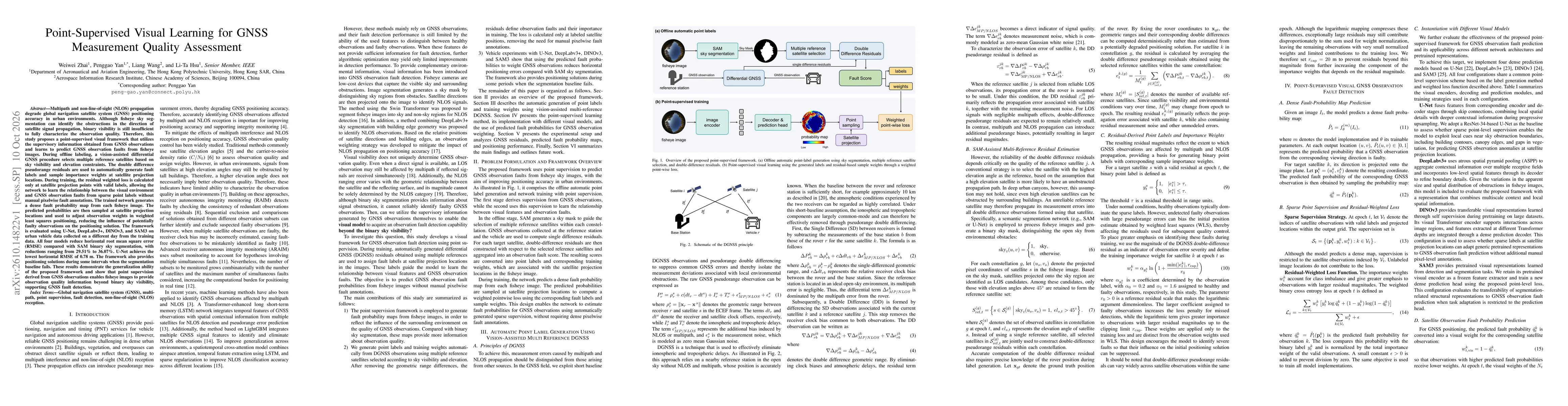 Thumbnail for Point-Supervised Visual Learning for GNSS Measurement Quality Assessment