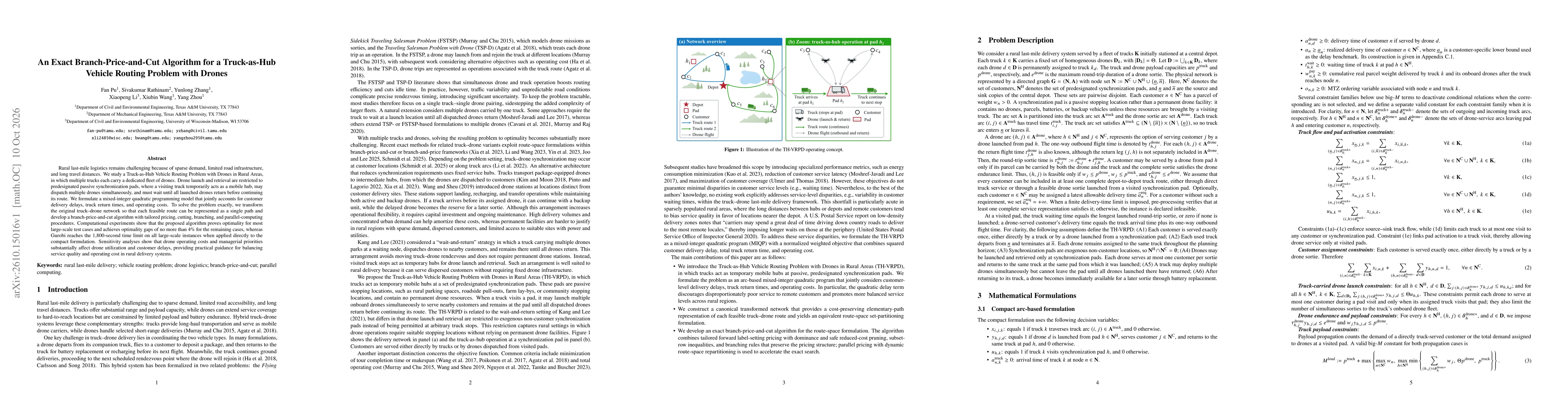 Thumbnail for An Exact Branch-Price-and-Cut Algorithm for a Truck-as-Hub Vehicle Routing Problem with Drones