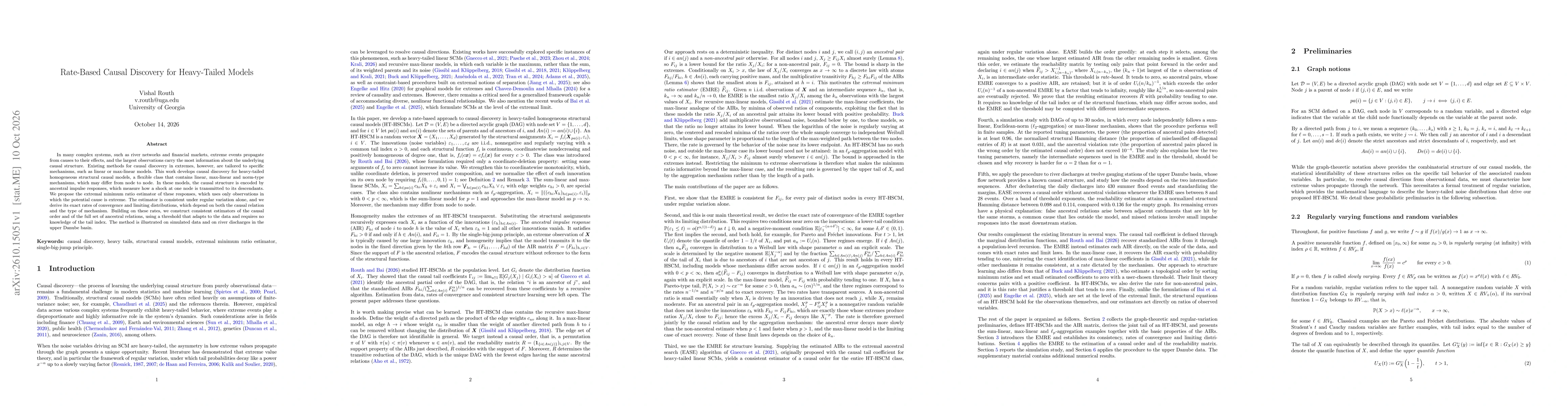 Thumbnail for Rate-Based Causal Discovery for Heavy-Tailed Models