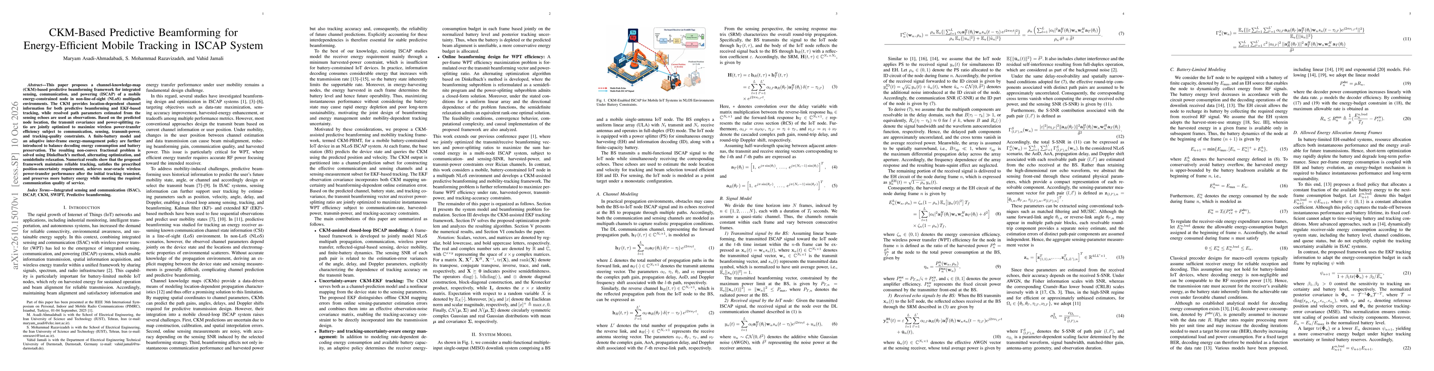 Thumbnail for CKM-Based Predictive Beamforming for Energy-Efficient Mobile Tracking in ISCAP System