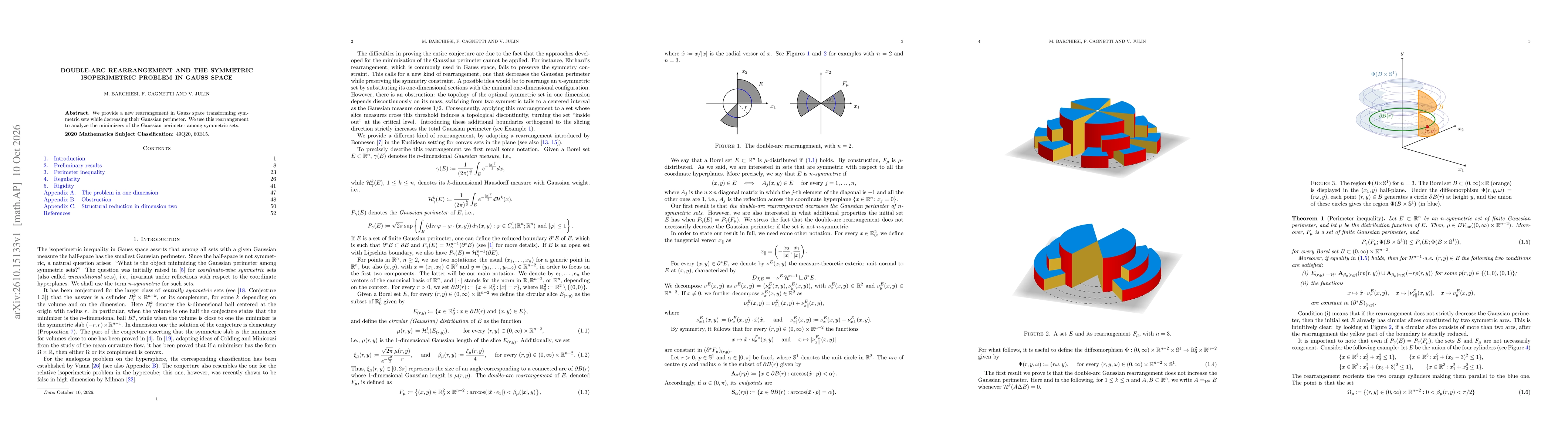 Thumbnail for Double-arc rearrangement and the symmetric isoperimetric problem in Gauss space