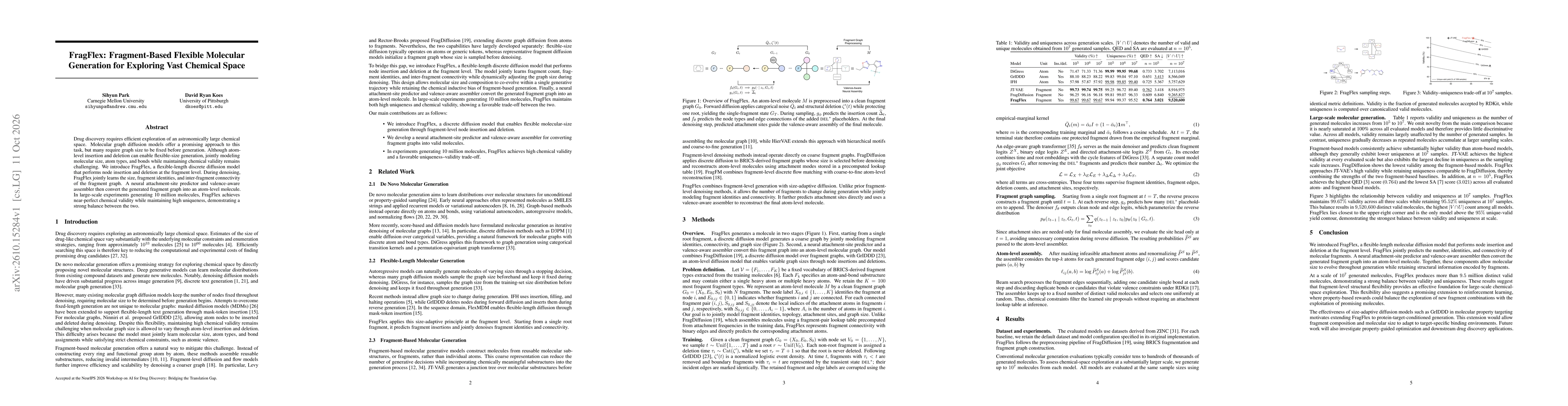Thumbnail for FragFlex: Fragment-Based Flexible Molecular Generation for Exploring Vast Chemical Space