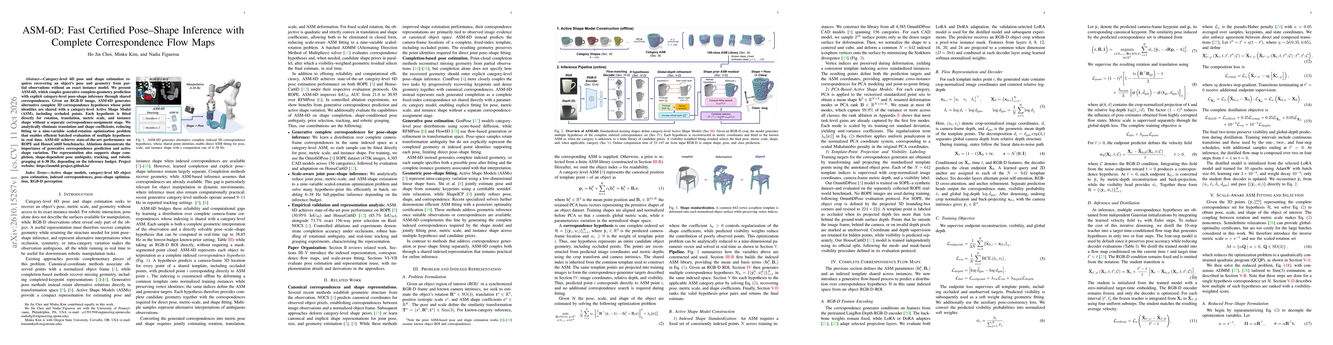 Thumbnail for ASM-6D: Fast Certified Pose-Shape Inference with Complete Correspondence Flow Maps