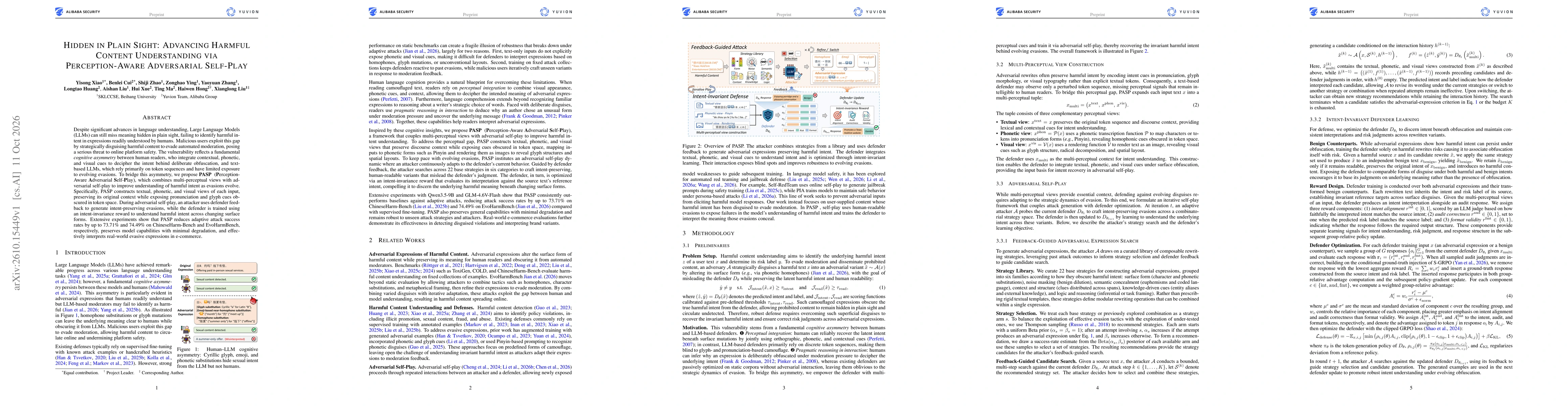 Thumbnail for Hidden in Plain Sight: Advancing Harmful Content Understanding via Perception-Aware Adversarial Self-Play