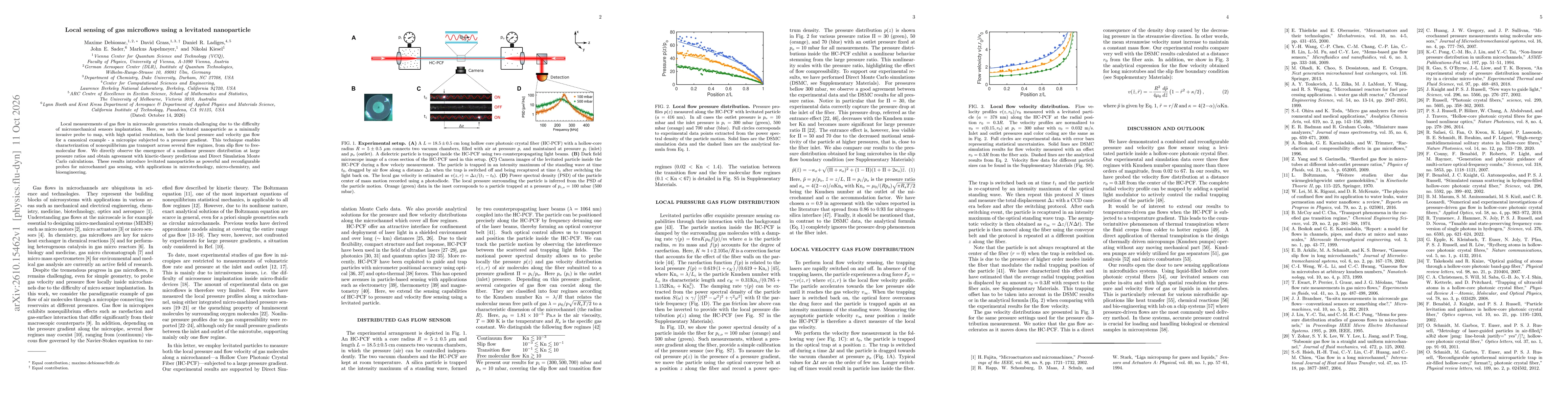 Thumbnail for Local sensing of gas microflows using a levitated nanoparticle