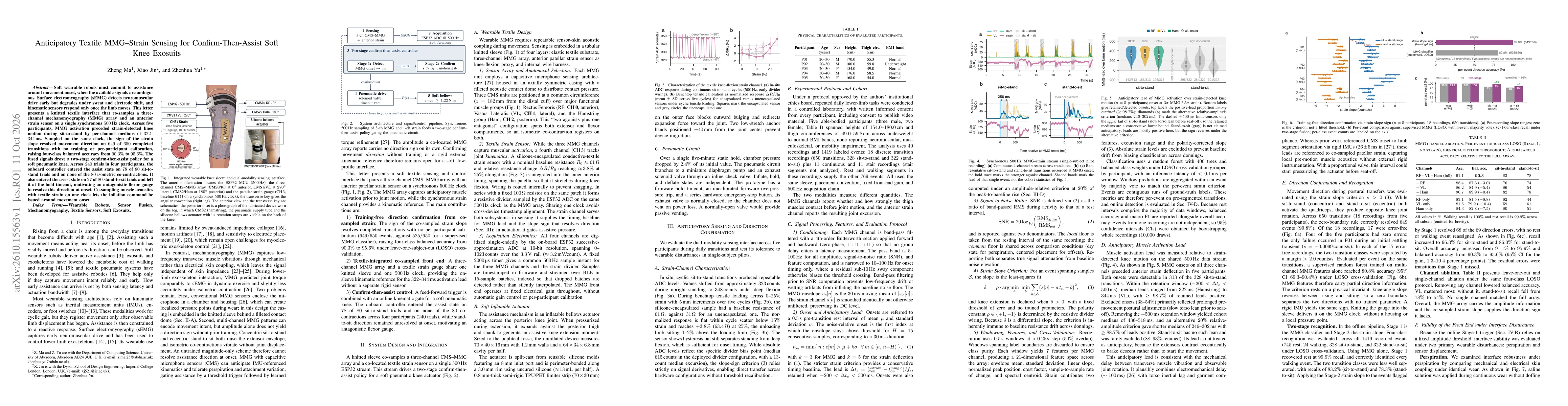 Thumbnail for Anticipatory Textile MMG-Strain Sensing for Confirm-Then-Assist Soft Knee Exosuits
