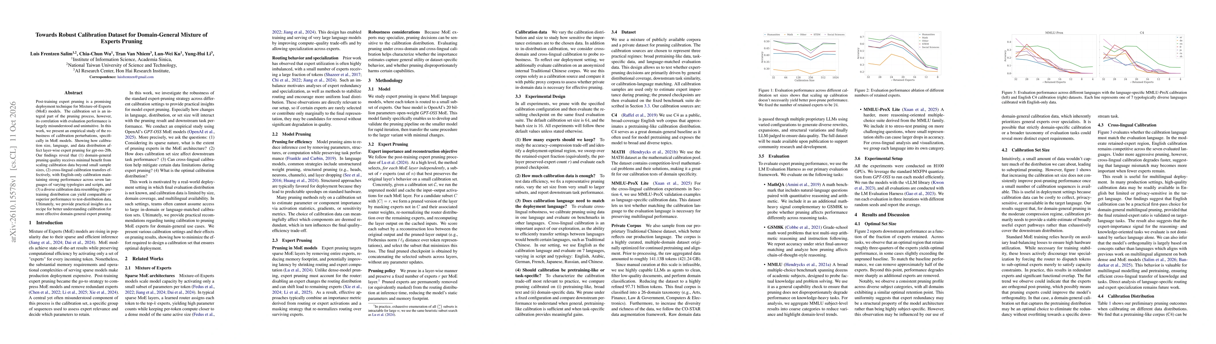 Thumbnail for Towards Robust Calibration Dataset for Domain-General Mixture of Experts Pruning