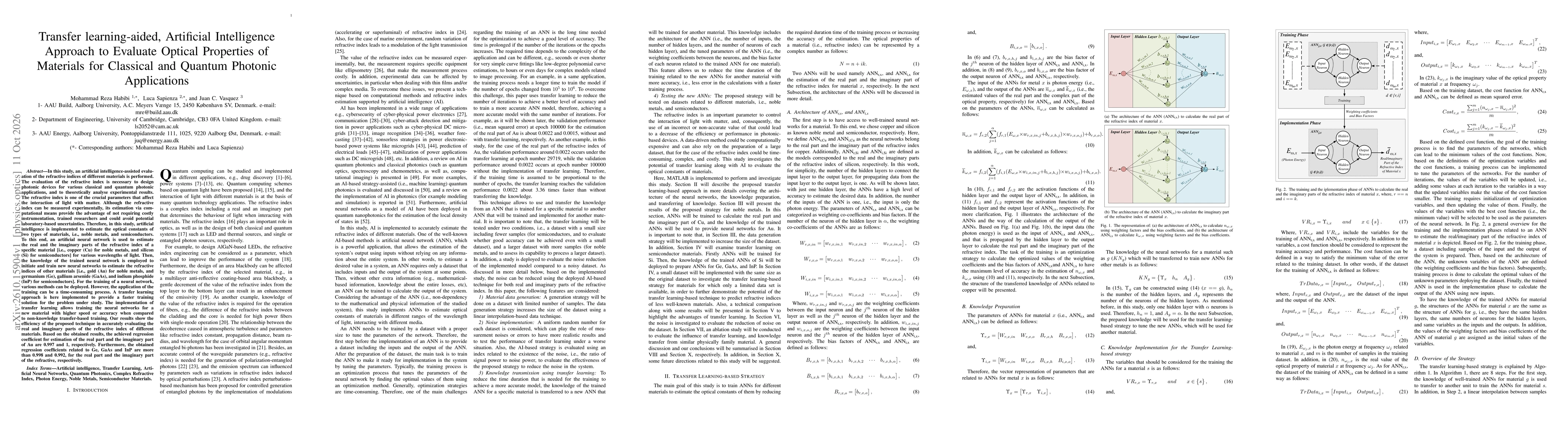 Thumbnail for Transfer learning-aided, artificial intelligence approach to evaluate optical properties of materials for classical and quantum photonic applications