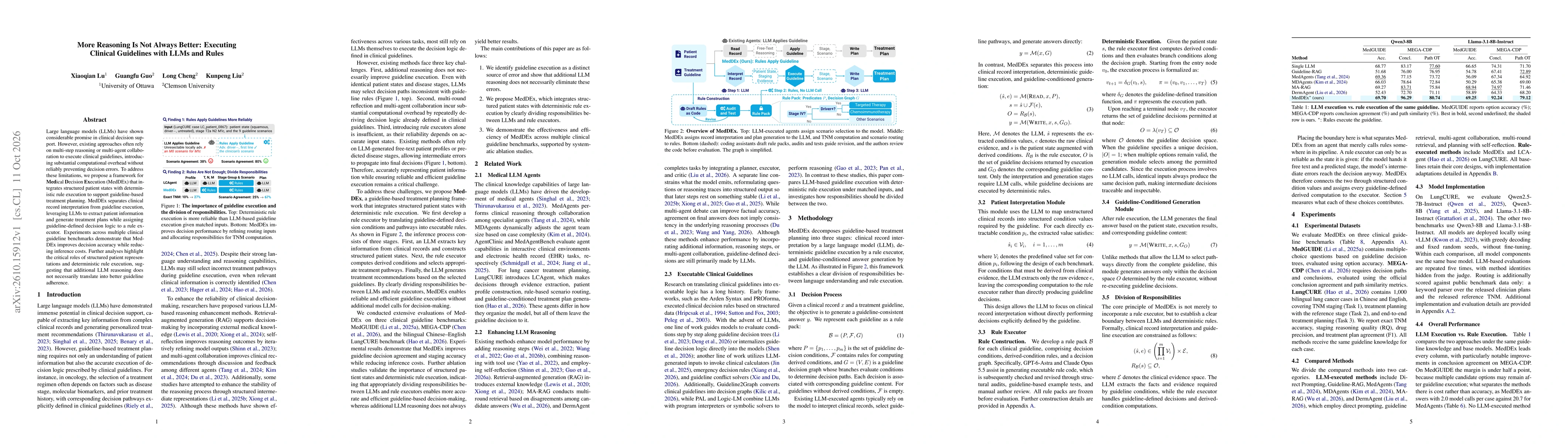 Thumbnail for More Reasoning Is Not Always Better: Executing Clinical Guidelines with LLMs and Rules