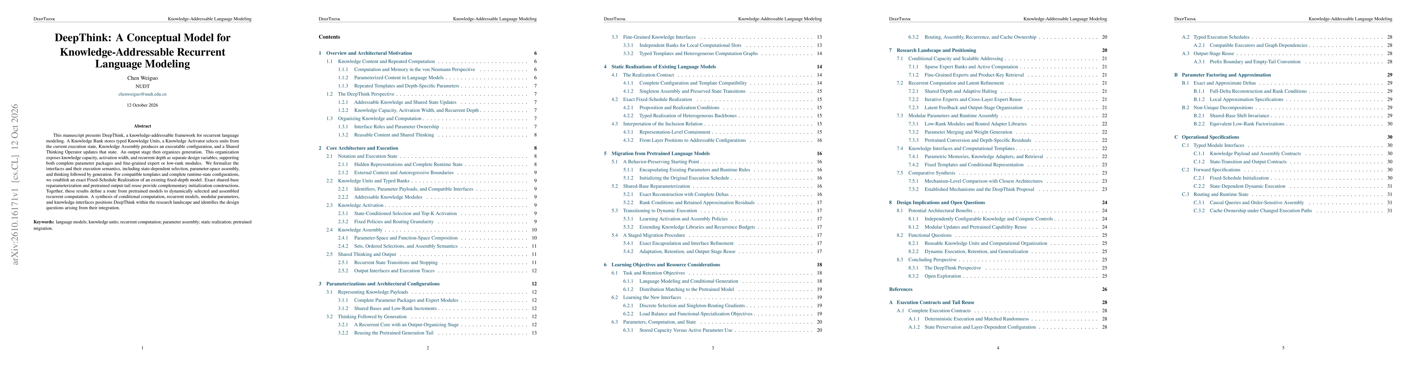 Thumbnail for DeepThink: A Conceptual Model for Knowledge-Addressable Recurrent Language Modeling