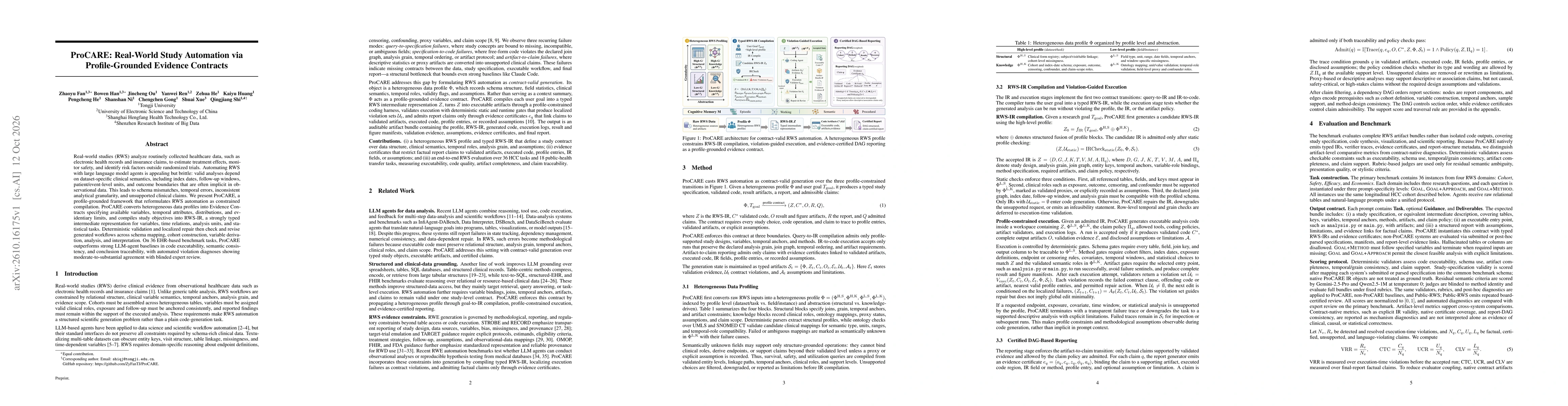 Thumbnail for ProCARE: Real-World Study Automation via Profile-Grounded Evidence Contracts