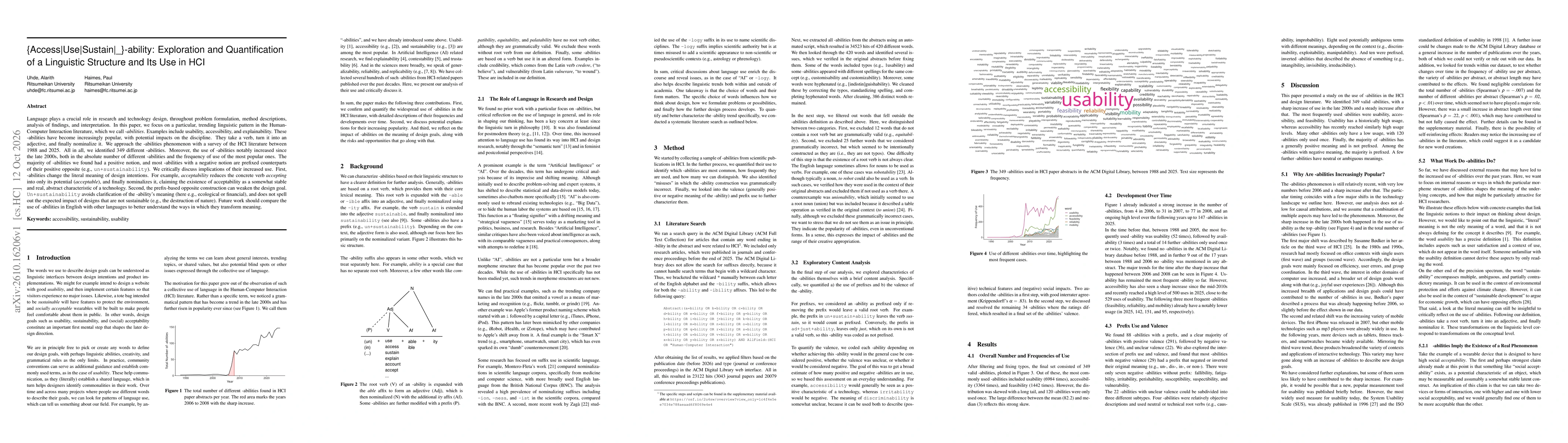 Thumbnail for {Access|Use|Sustain|_}-ability: Exploration and Quantification of a Linguistic Structure and Its Use in HCI