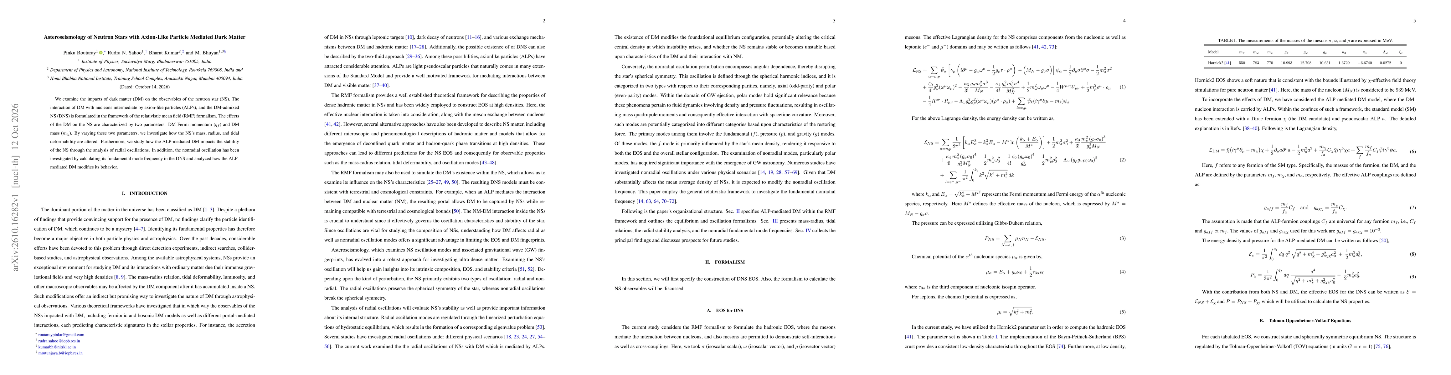 Thumbnail for Asteroseismology of Neutron Stars with Axion-Like Particle Mediated Dark Matter