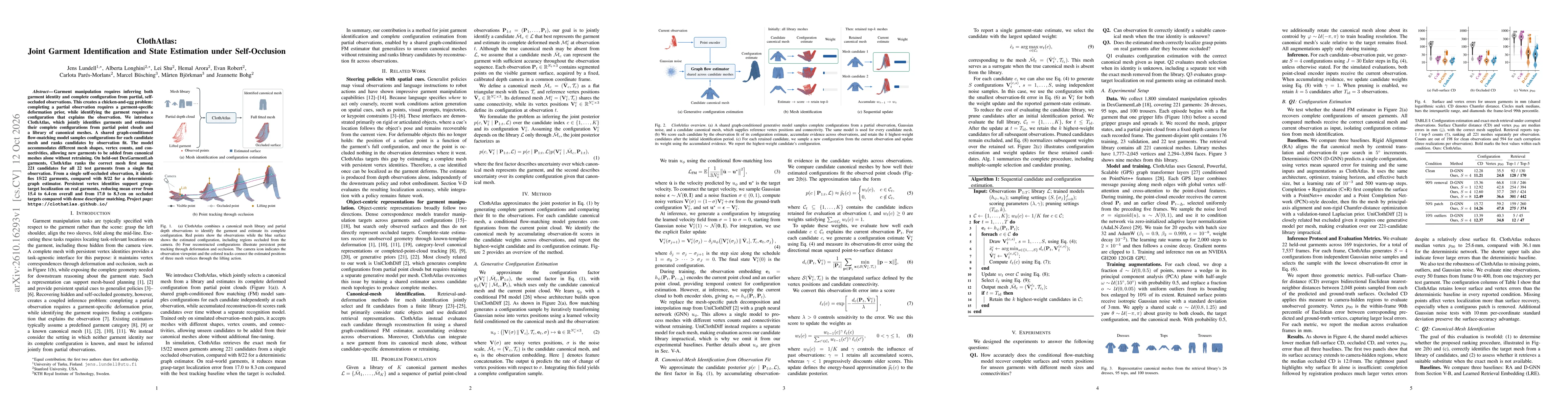 Thumbnail for ClothAtlas: Joint Garment Identification and State Estimation under Self-Occlusion