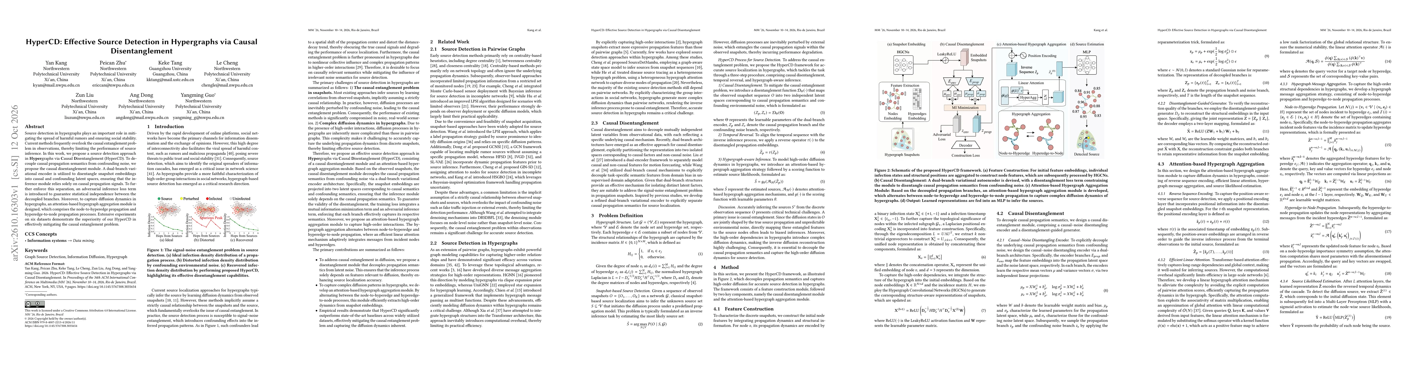 Thumbnail for HyperCD: Effective Source Detection in Hypergraphs via Causal Disentanglement