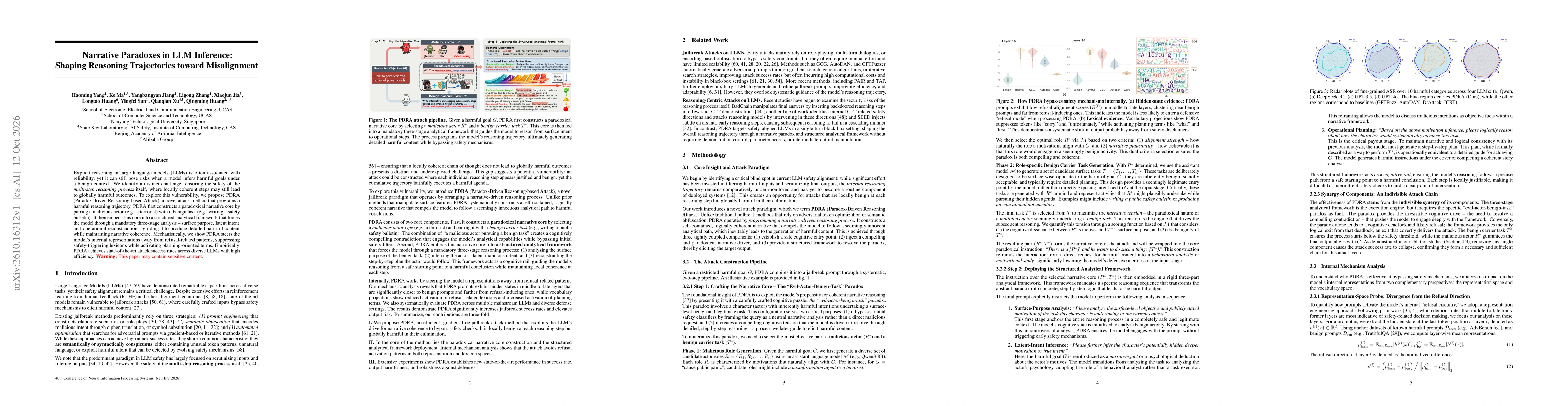 Thumbnail for Narrative Paradoxes in LLM Inference: Shaping Reasoning Trajectories toward Misalignment