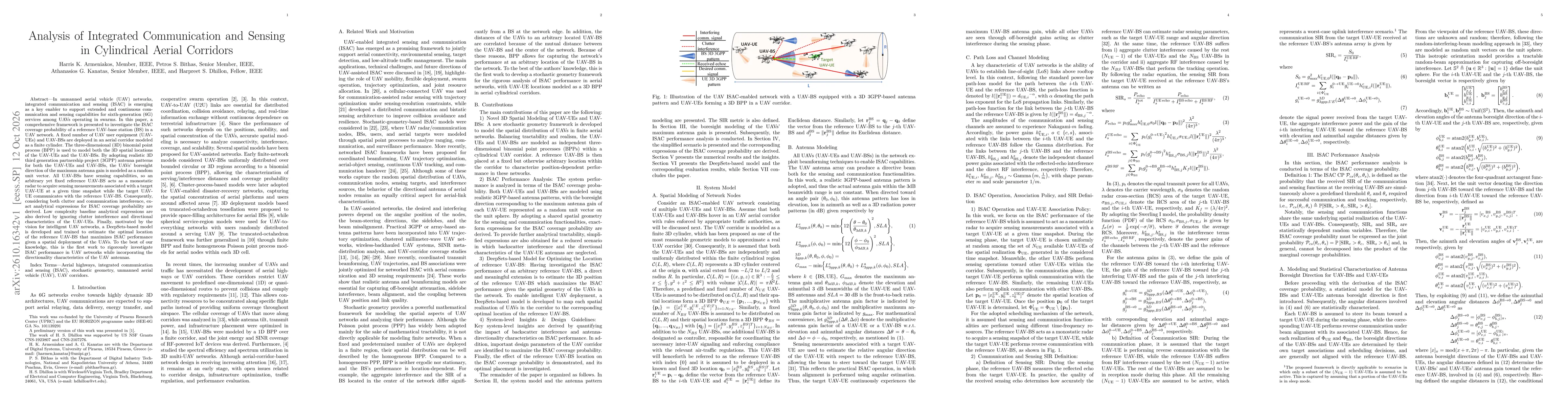Thumbnail for Analysis of Integrated Communication and Sensing in Cylindrical Aerial Corridors