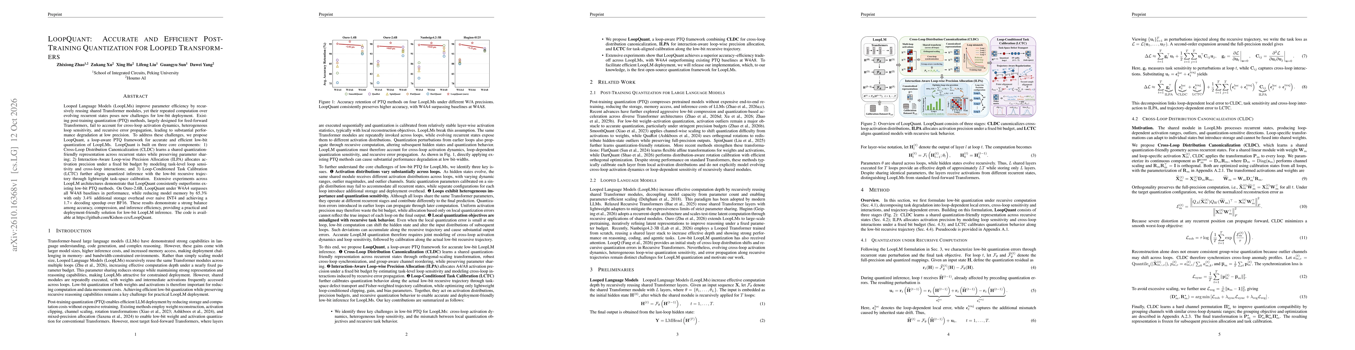 Thumbnail for LoopQuant: Accurate and Efficient Post-Training Quantization for Looped Transformers
