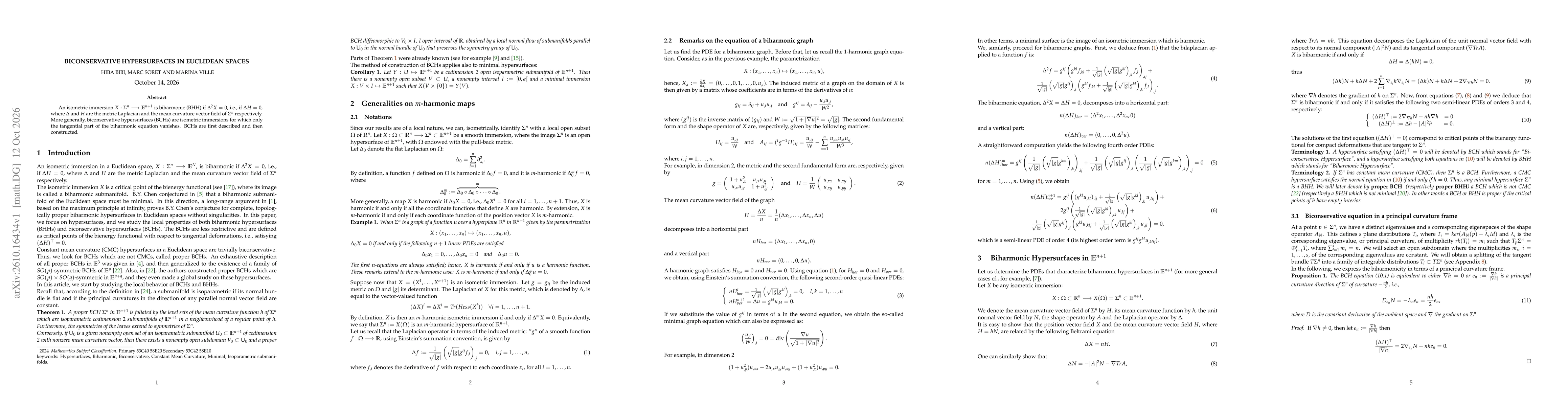 Thumbnail for Biconservative hypersurfaces in Euclidean Spaces