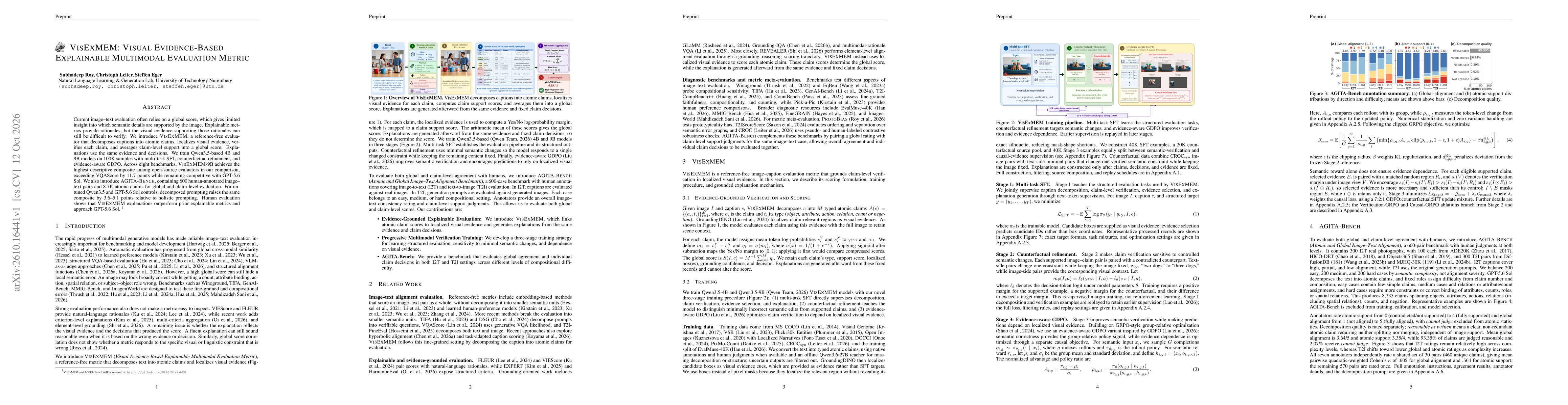 Thumbnail for VisExMEM: Visual Evidence-Based Explainable Multimodal Evaluation Metric