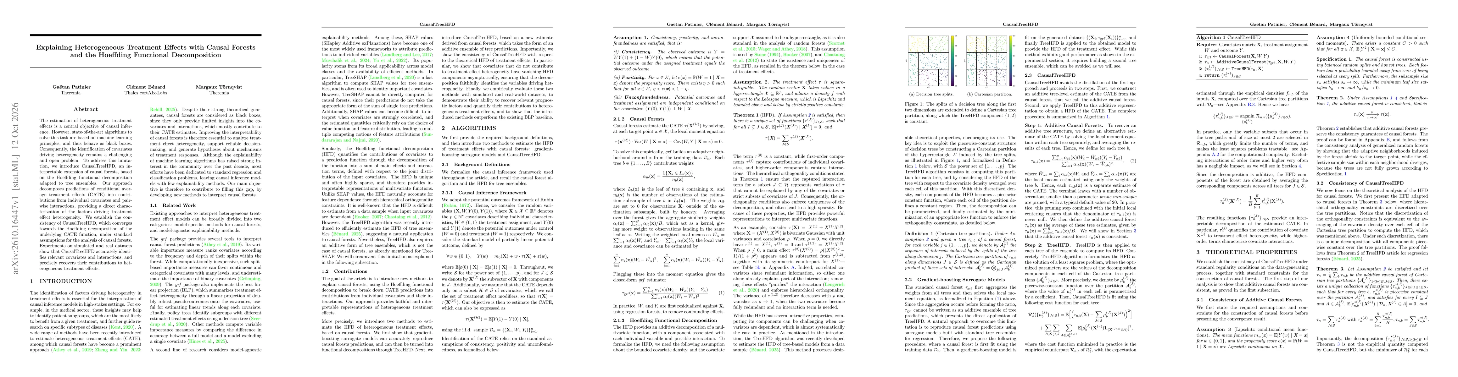 Thumbnail for Explaining Heterogeneous Treatment Effects with Causal Forests and the Hoeffding Functional Decomposition