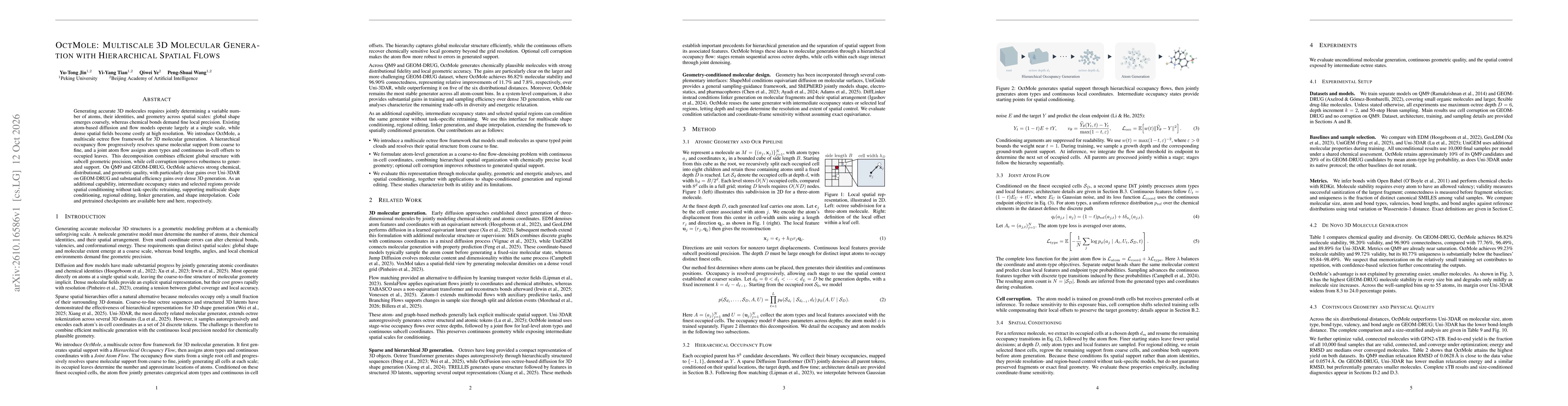 Thumbnail for OctMole: Multiscale 3D Molecular Generation with Hierarchical Spatial Flows
