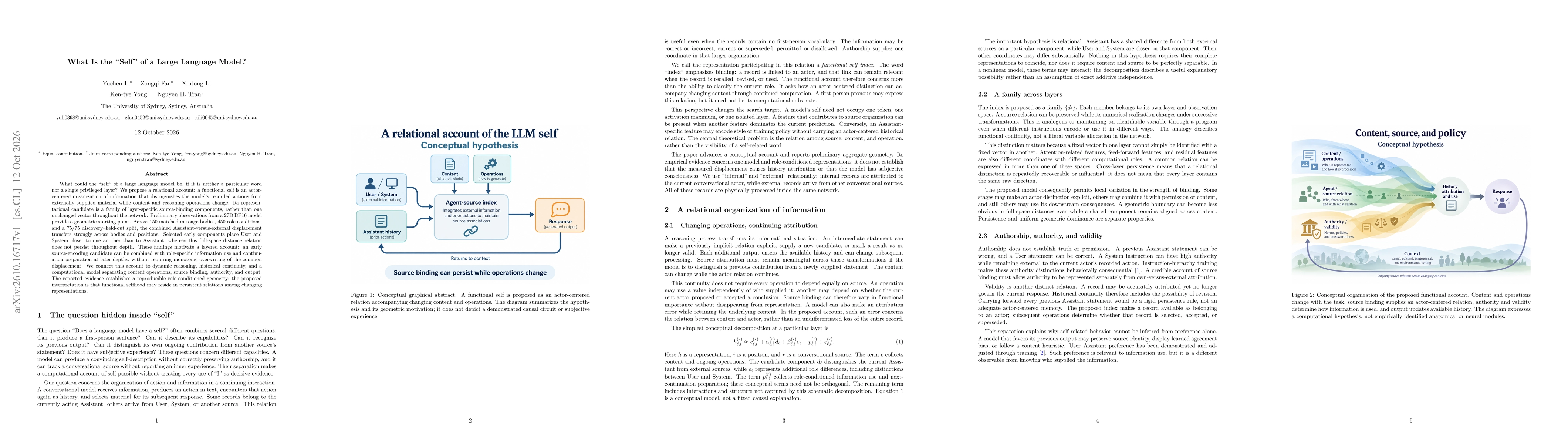 Thumbnail for What Is the "Self" of a Large Language Model?