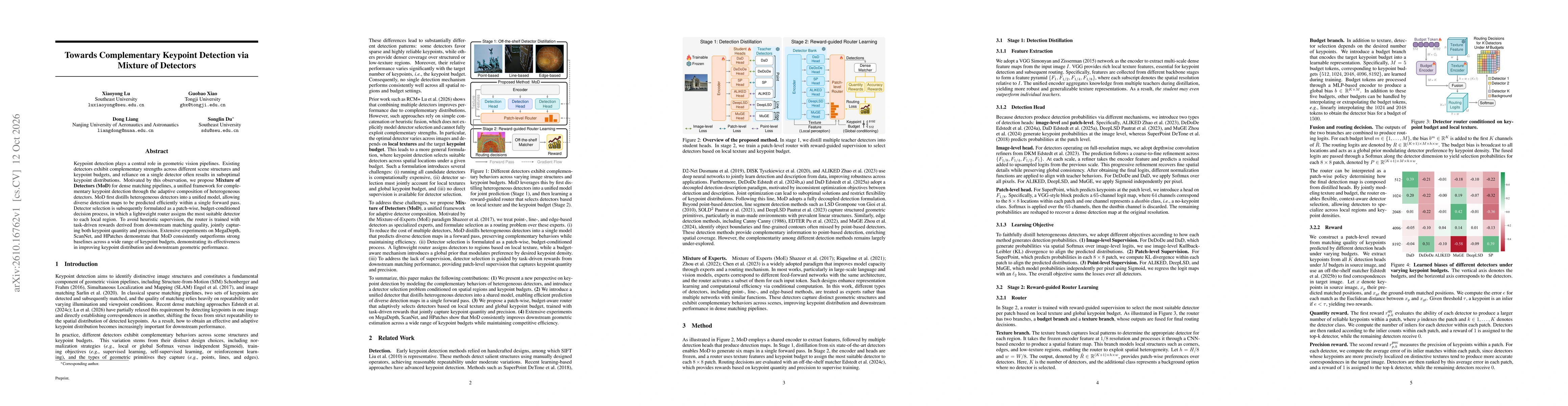 Thumbnail for Towards Complementary Keypoint Detection via Mixture of Detectors