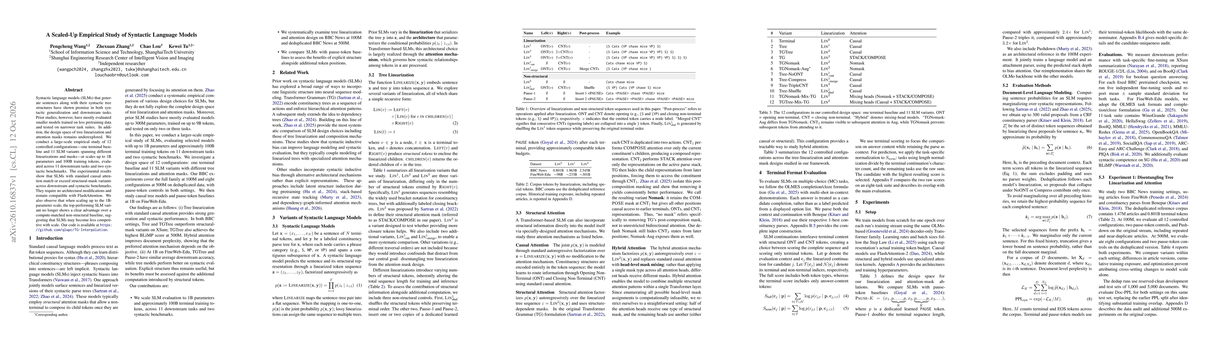 Thumbnail for A Scaled-Up Empirical Study of Syntactic Language Models