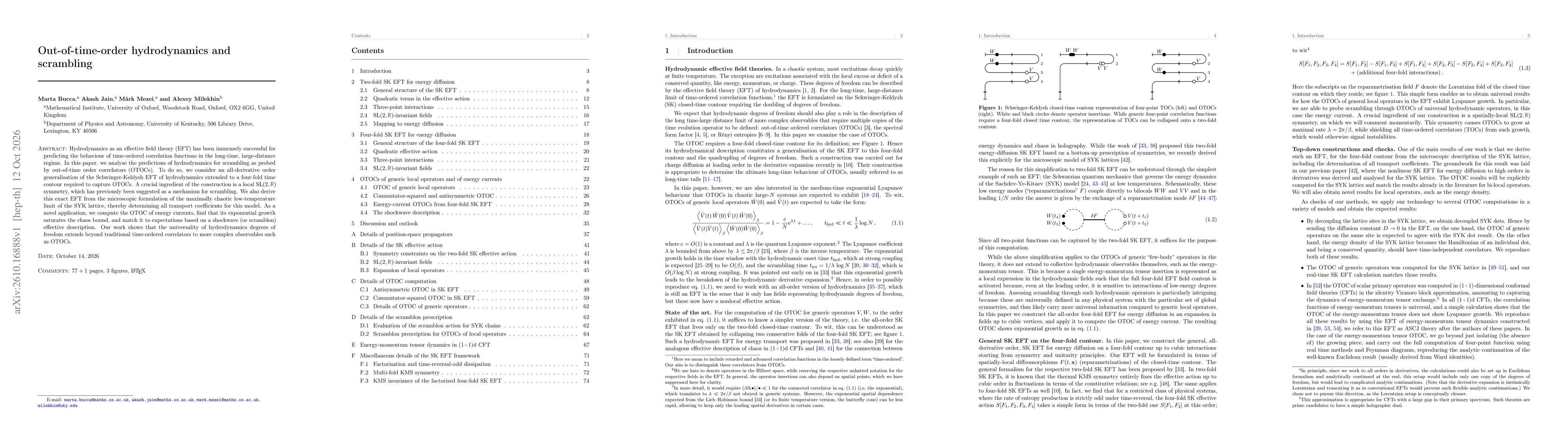 Thumbnail for Out-of-time-order hydrodynamics and scrambling
