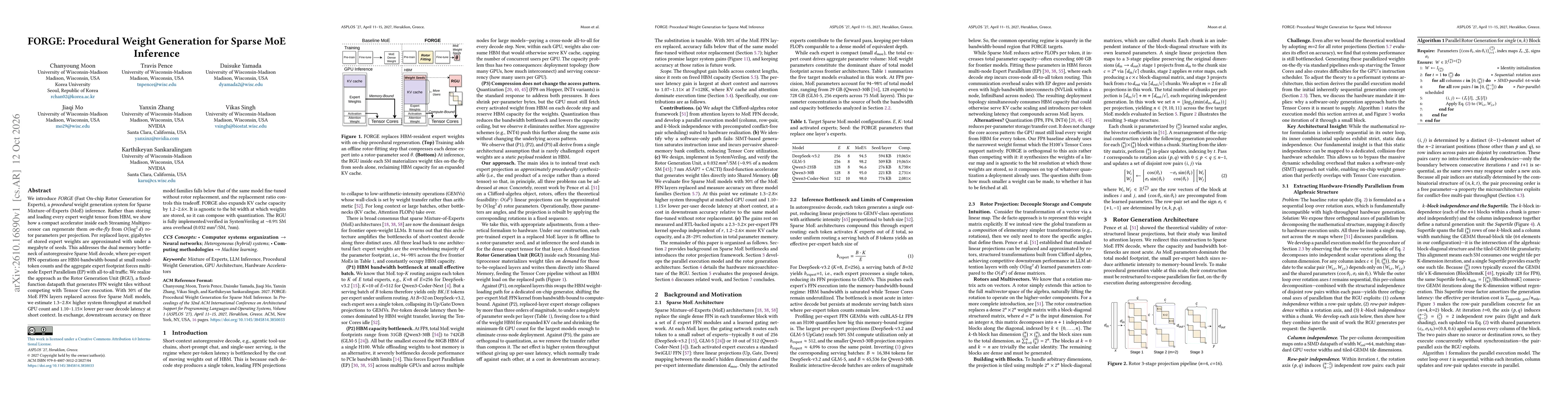 Thumbnail for FORGE: Procedural Weight Generation for Sparse MoE Inference