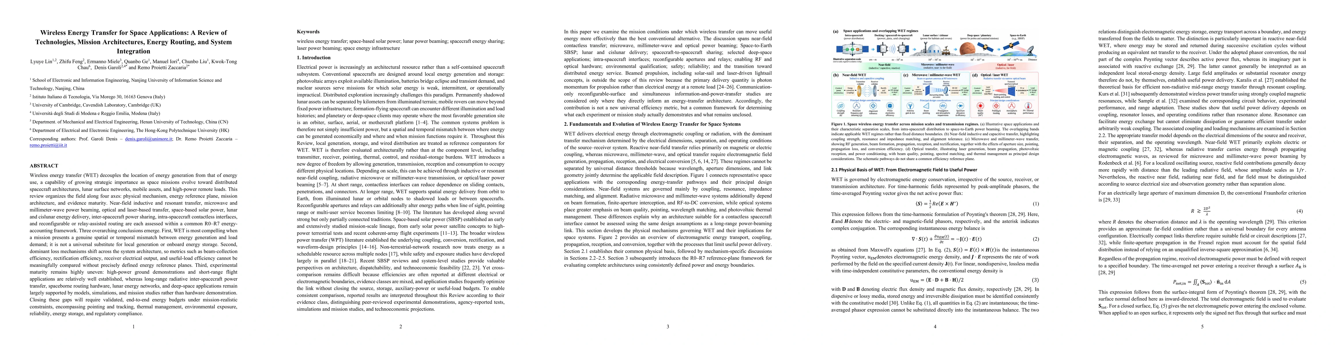 Thumbnail for Wireless Energy Transfer for Space Applications: A Review of Technologies, Mission Architectures, Energy Routing, and System Integration