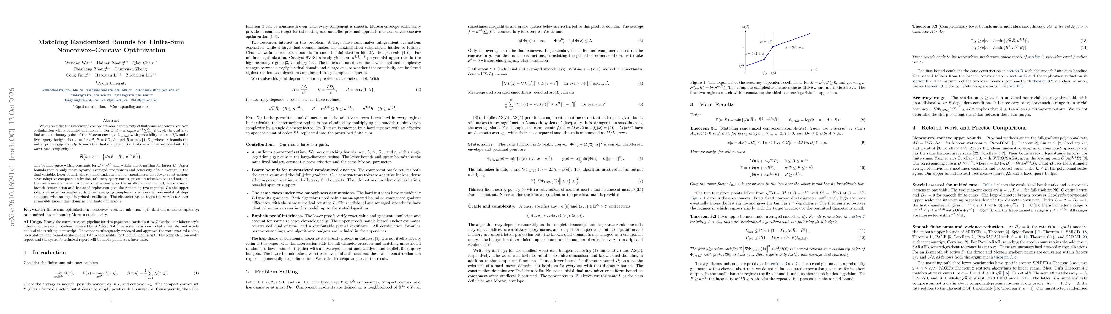 Thumbnail for Matching Randomized Bounds for Finite-Sum Nonconvex-Concave Optimization