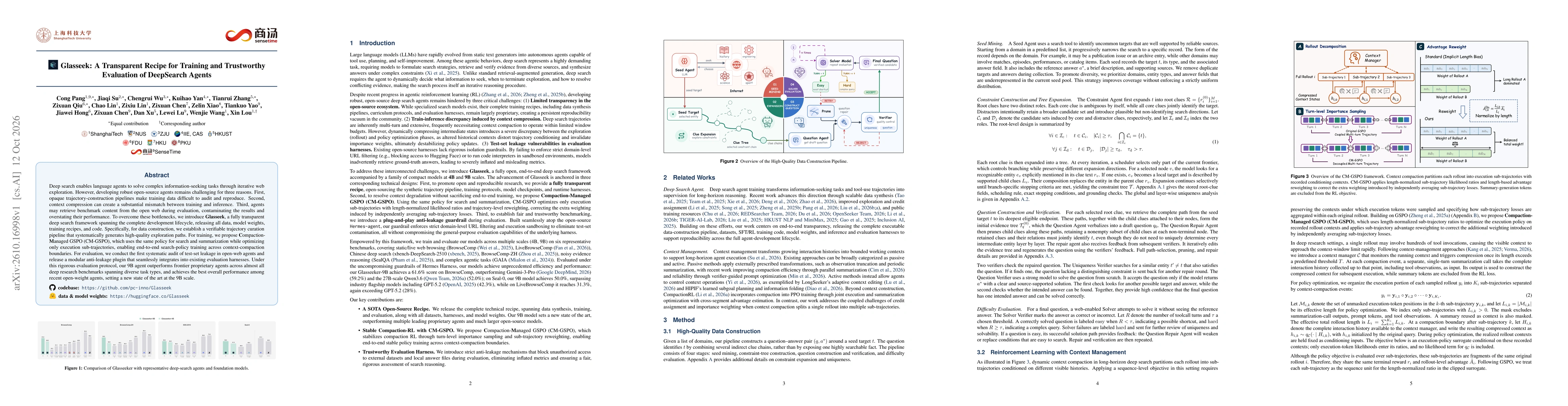 Thumbnail for Glasseek: A Transparent Recipe for Training and Trustworthy Evaluation of DeepSearch Agents