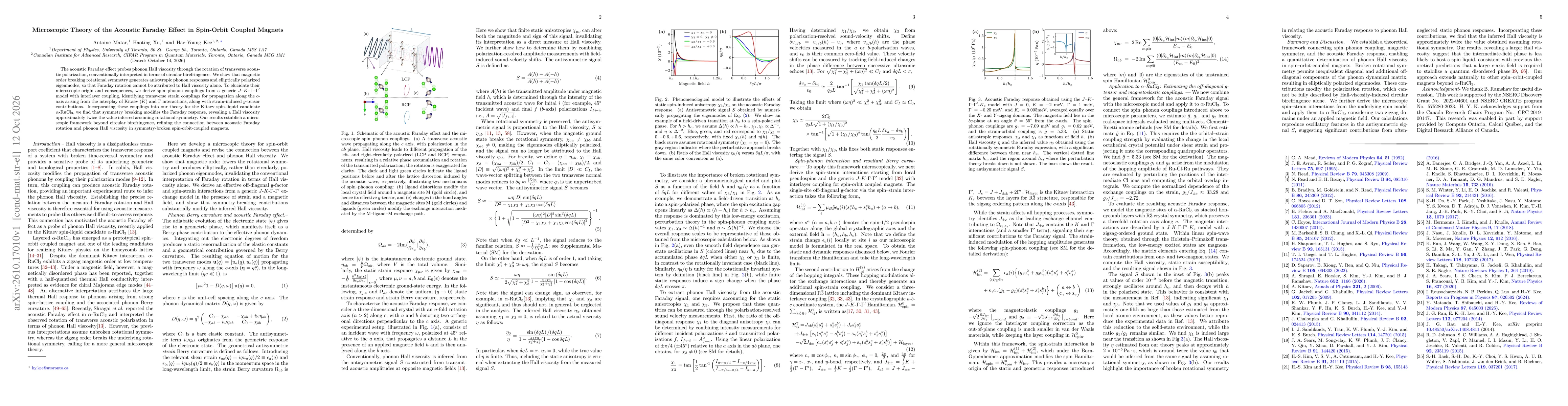 Thumbnail for Microscopic Theory of the Acoustic Faraday Effect in Spin-Orbit Coupled Magnets