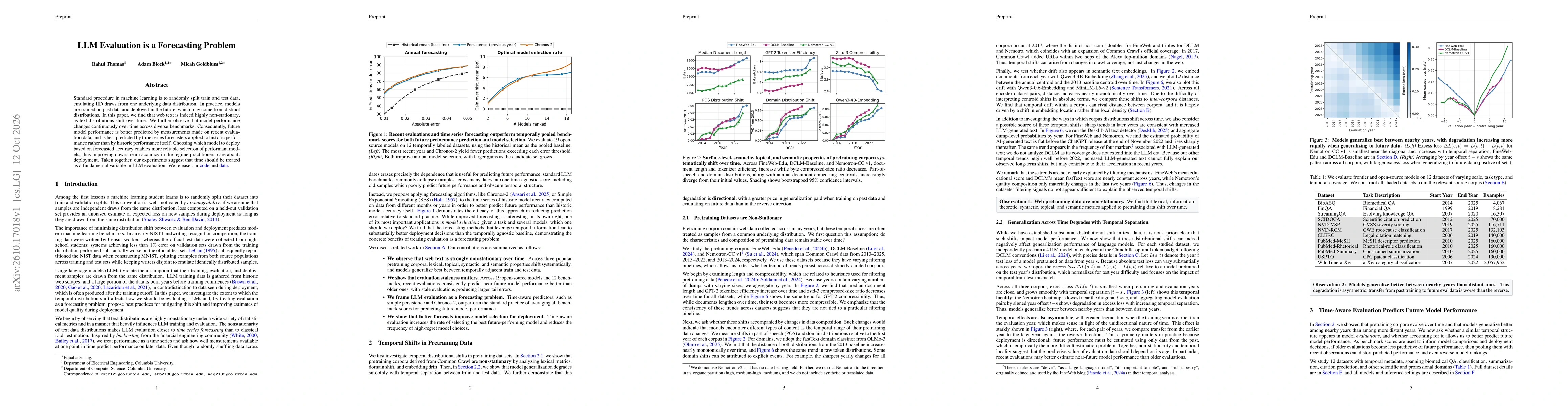 Thumbnail for LLM Evaluation is a Forecasting Problem