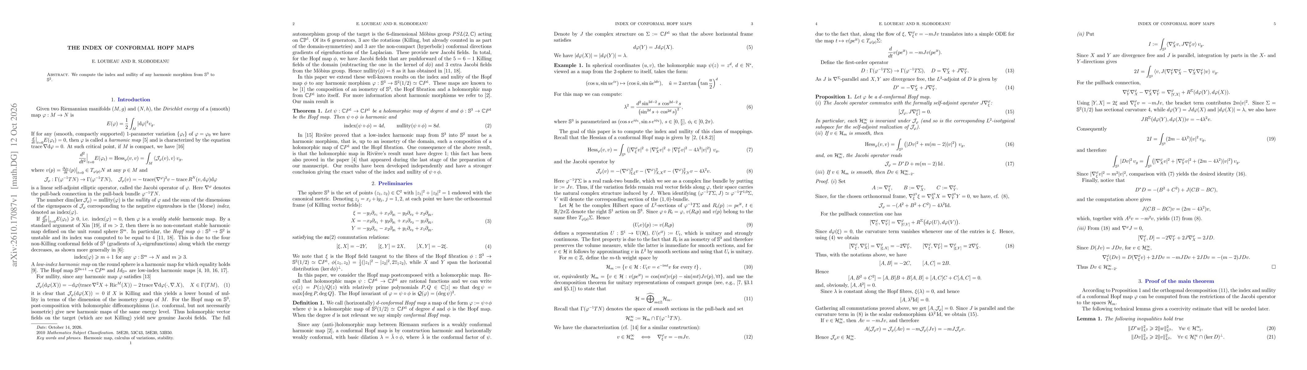 Thumbnail for The index of conformal Hopf maps