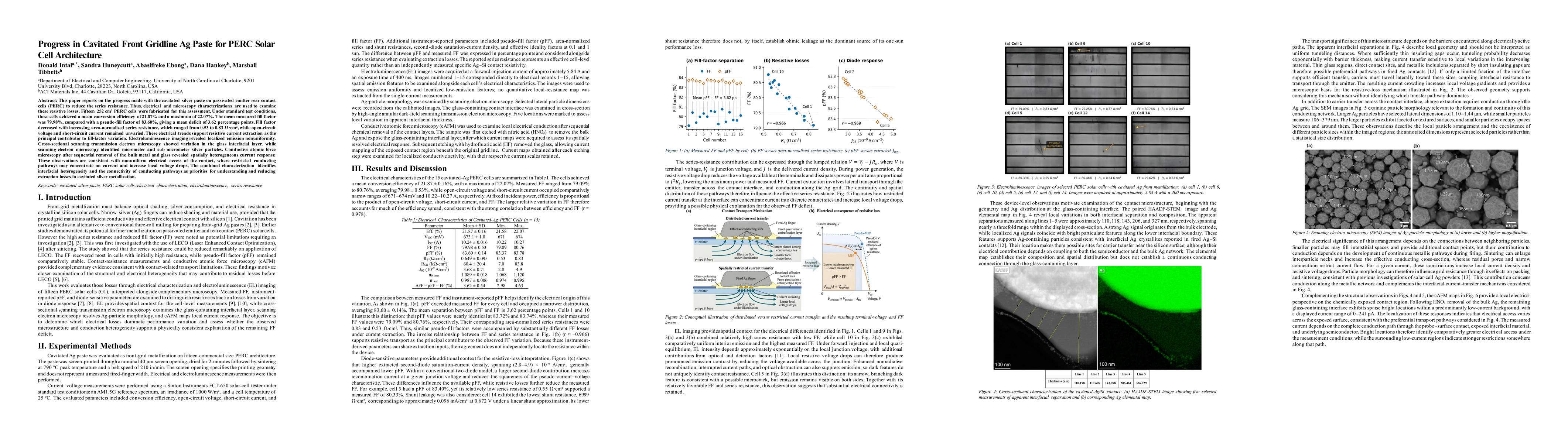 Thumbnail for Progress in Cavitated Front Gridline Ag Paste for PERC Solar Cell Architecture