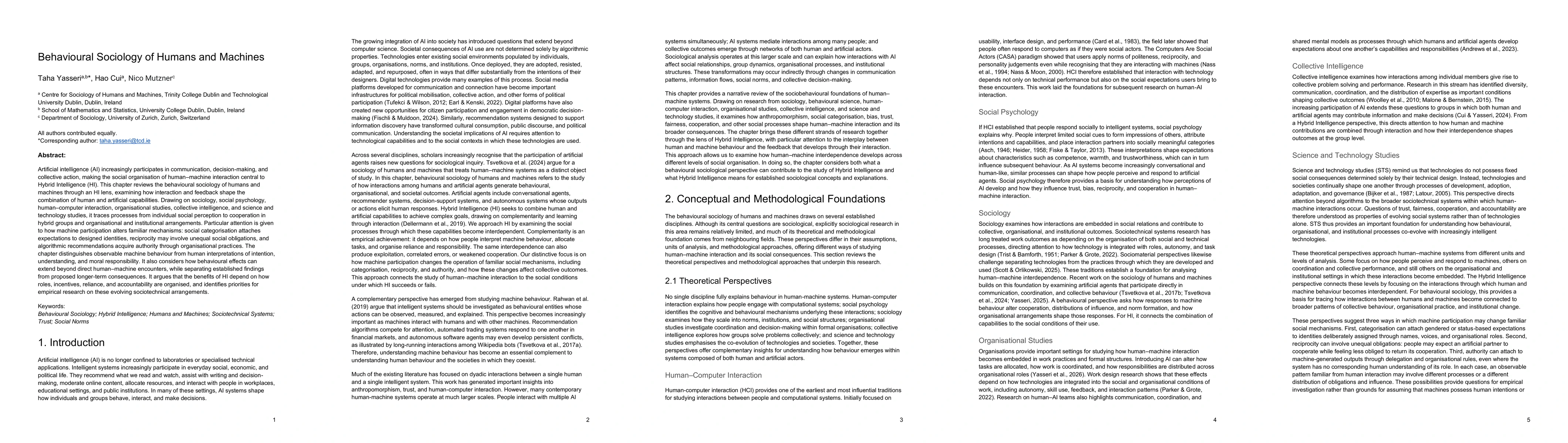 Thumbnail for Behavioural Sociology of Humans and Machines