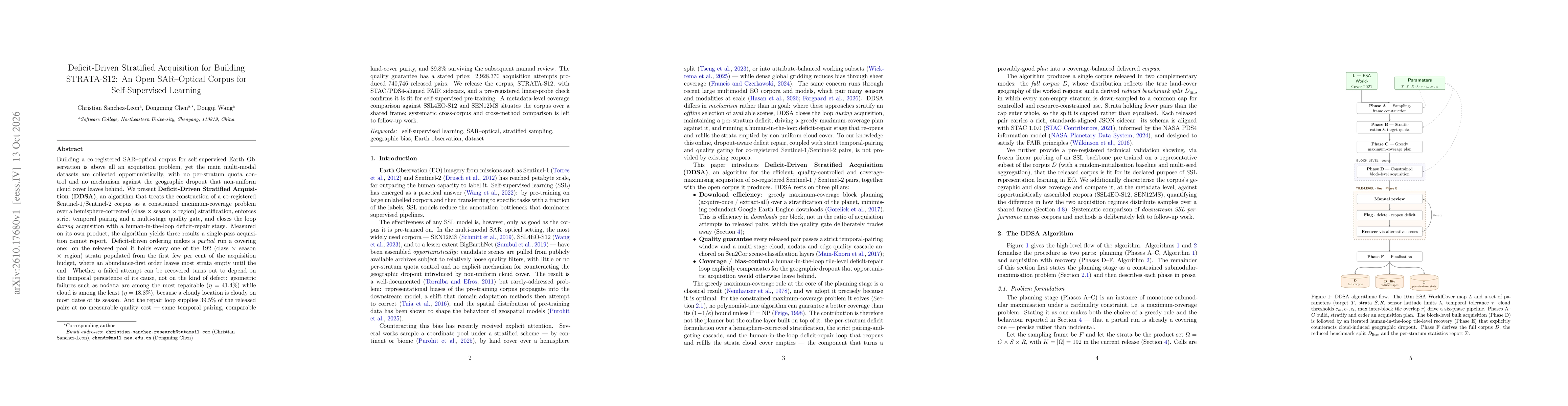 Thumbnail for Deficit-Driven Stratified Acquisition for Building STRATA-S12: An Open SAR-Optical Corpus for Self-Supervised Learning