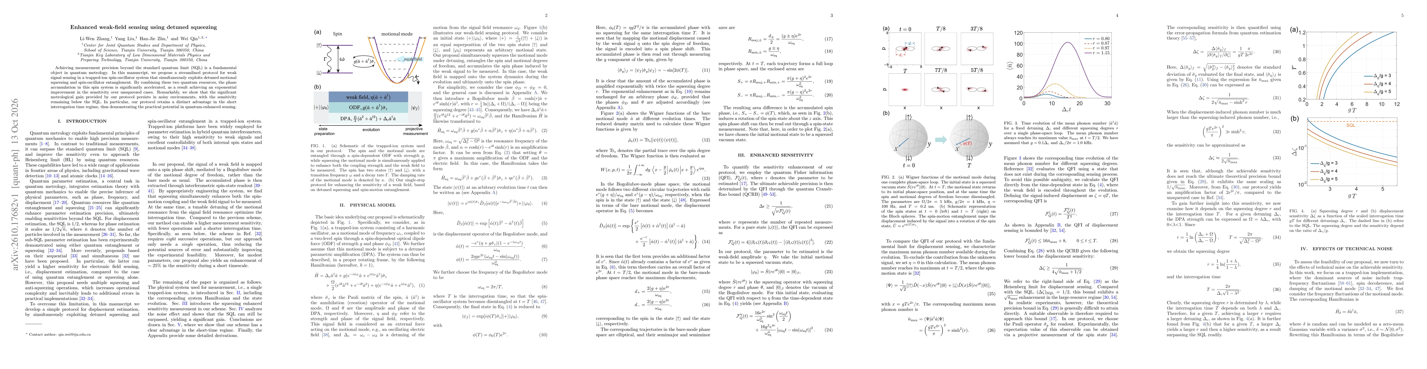 Thumbnail for Enhanced weak-field sensing using detuned squeezing