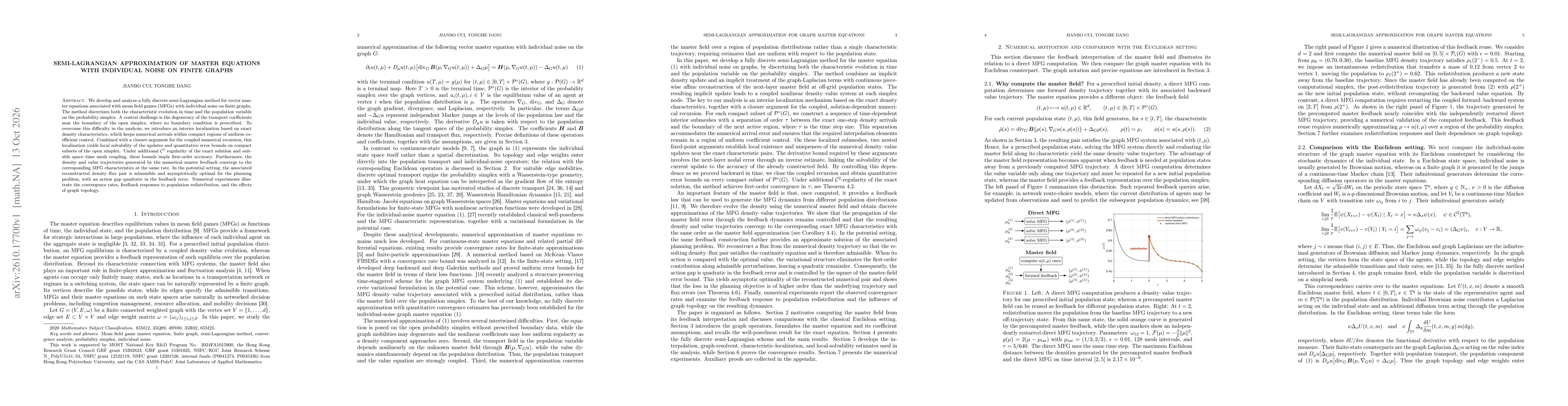 Thumbnail for Semi-Lagrangian Approximation of Master Equations with Individual Noise on Finite Graphs