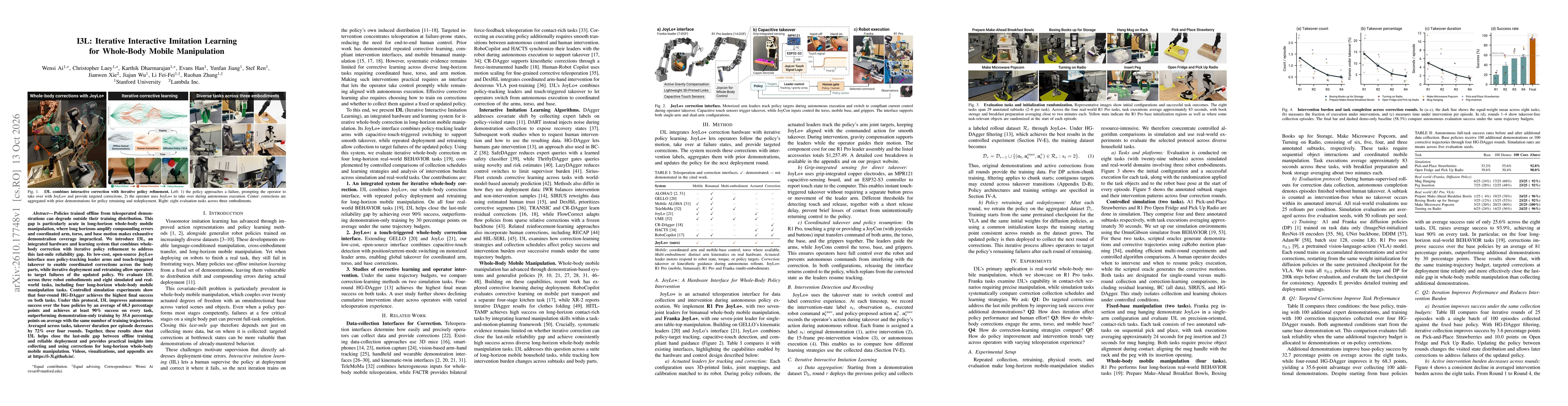 Thumbnail for I3L: Iterative Interactive Imitation Learning for Whole-Body Mobile Manipulation