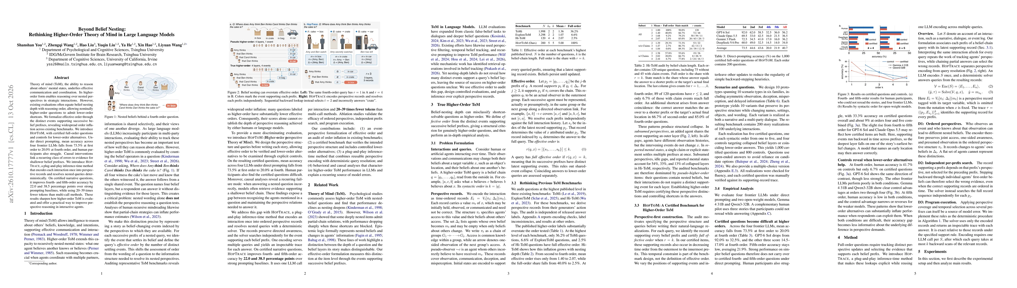 Thumbnail for Beyond Belief Nesting: Rethinking Higher-Order Theory of Mind in Large Language Models