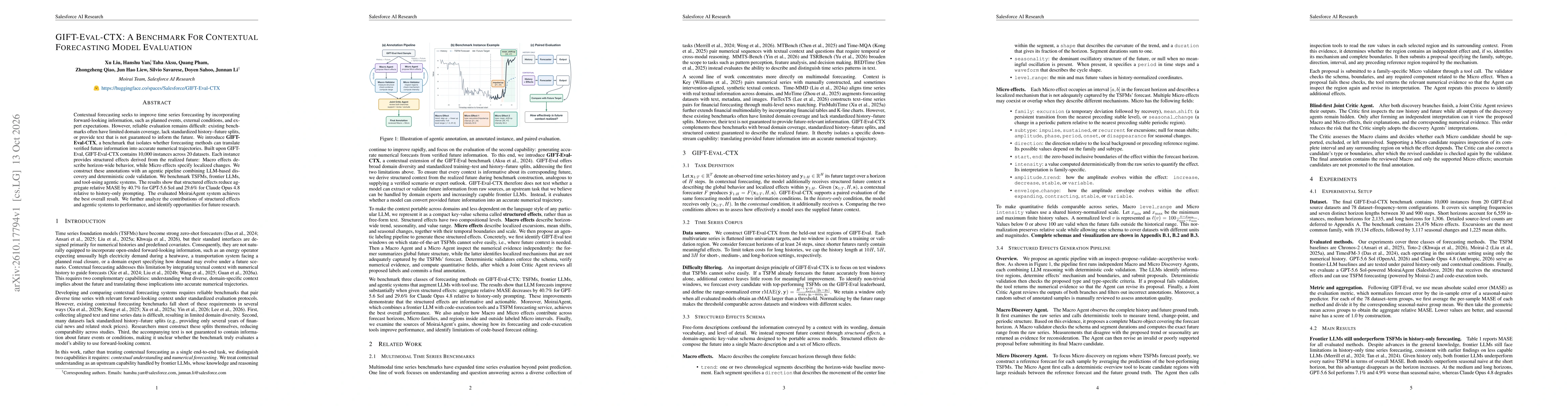 Thumbnail for GIFT-Eval-CTX: A Benchmark For Contextual Forecasting Model Evaluation